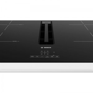 Bosch | PIE811B15E | Induction hob with built-in hood | Number of burners/cooking zones 4 | Touch | Timer | Black | Display